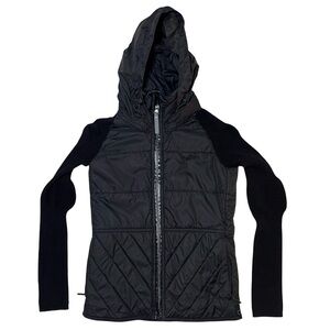 Adidas by Stella McCartney convertible puffer coat in black Womens Size XL